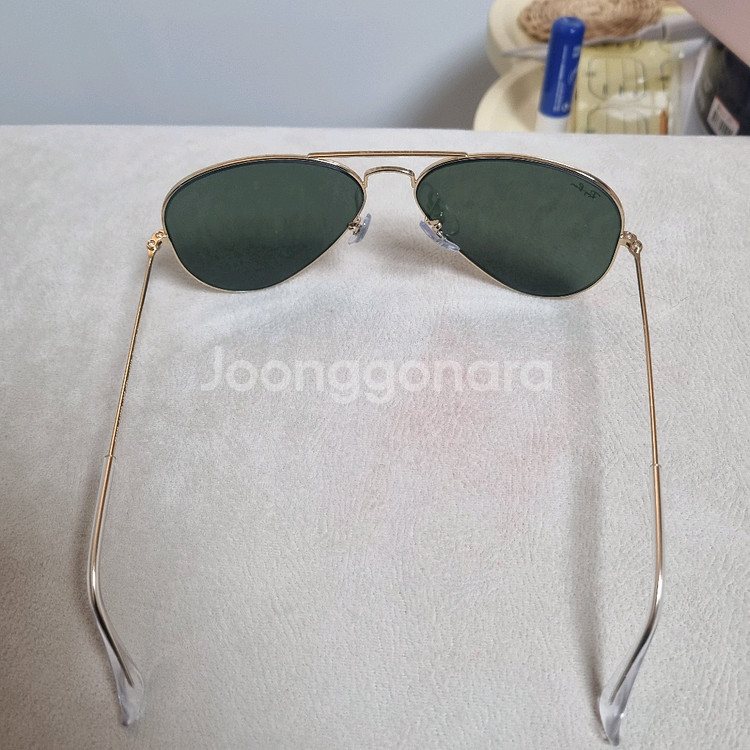 레이벤 선글라스 RB3025 골드 프레임--4