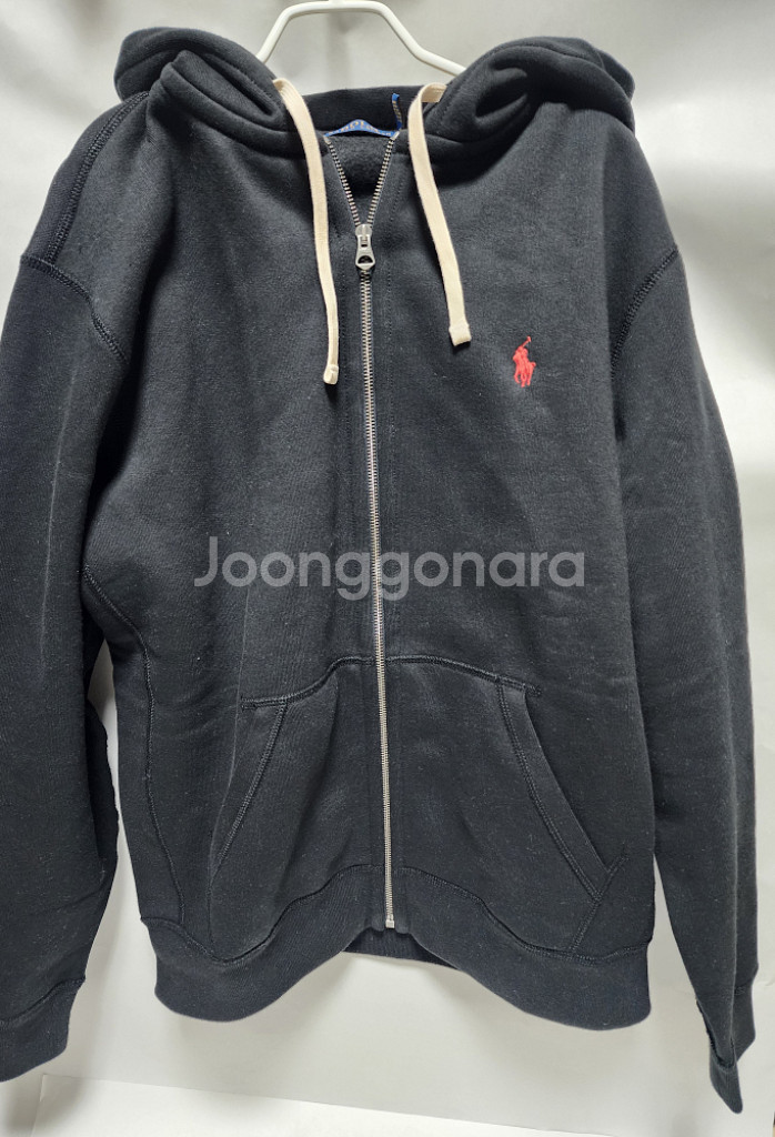 폴로 랄프로렌 블랙 후드집업 (L)--0