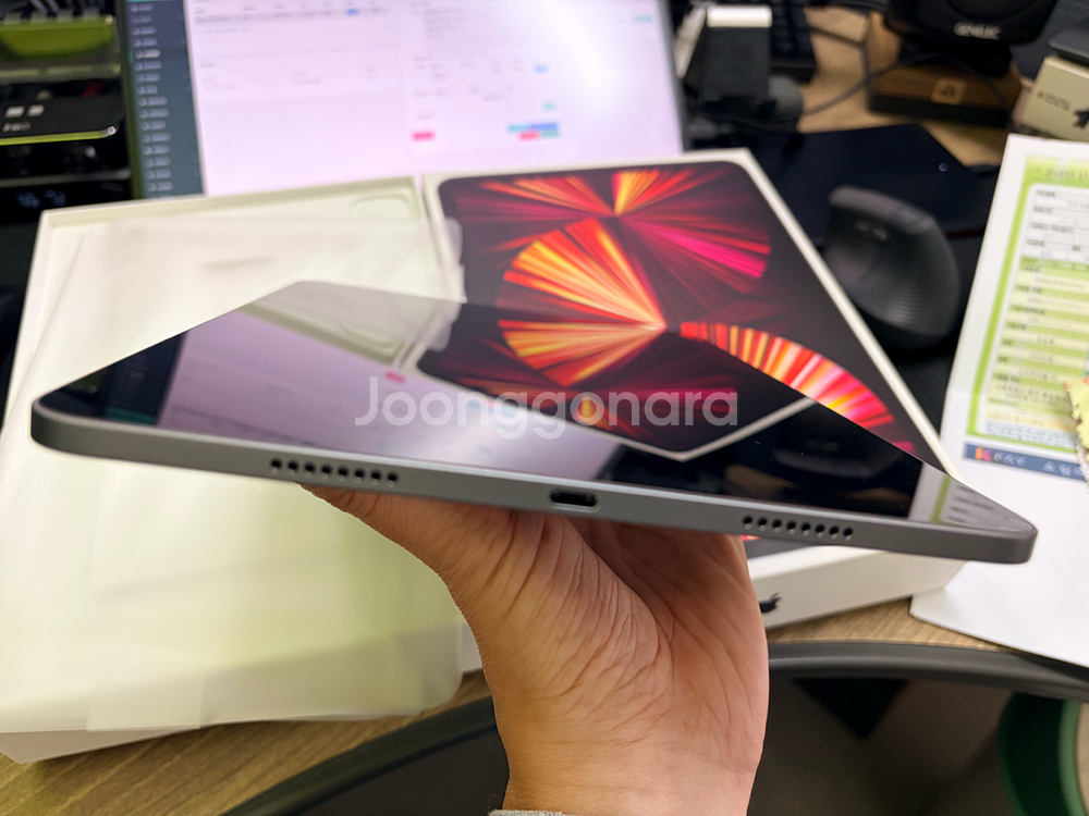 S급 아이패드 프로 11 3세대 m1 128gb(96%)+애플펜슬 2세대+스마트폴리오케이스--4