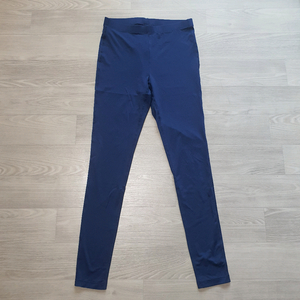네이비 여성 레깅스 S 블루 파란 10부 9부 8부 기본 기능성 베이직 로고 브랜드모름