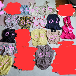 여아옷 100호110호봄가을여름 100호겨울 일괄