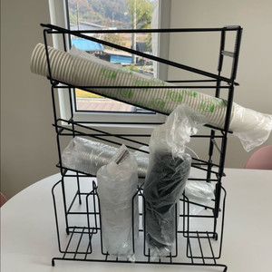 4단 스탠드형 컵디스펜서&4구 뚜껑디스펜서