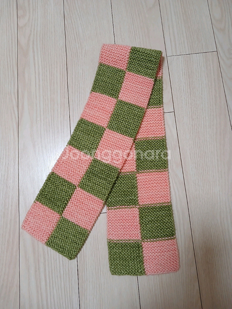 (새상품급) 미샤앤퍼프 체크보드 목도리--0