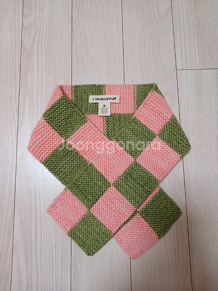 (새상품급) 미샤앤퍼프 체크보드 목도리--1