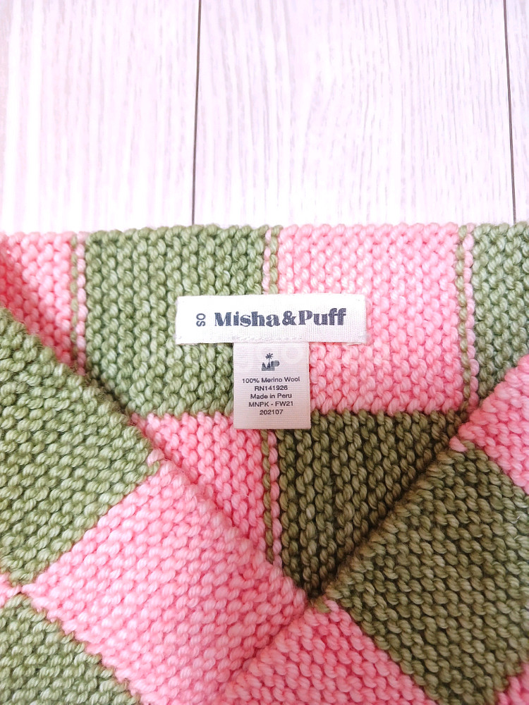 (새상품급) 미샤앤퍼프 체크보드 목도리--2