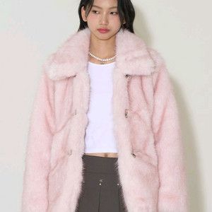 일리고 시어링 퍼 자켓 코트