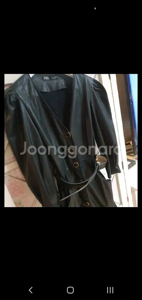 자라 레더 롱원피스/55--2