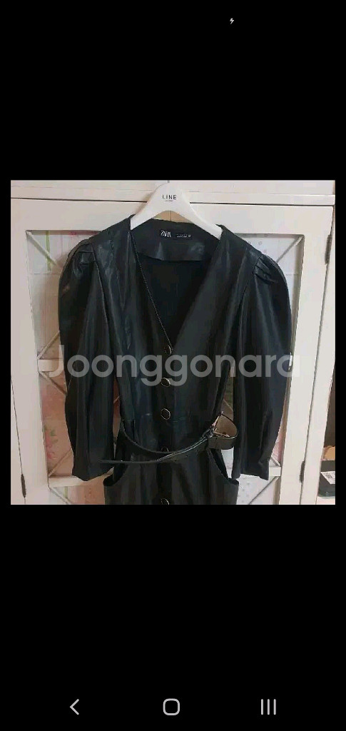 자라 레더 롱원피스/55--1