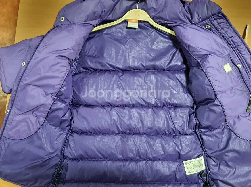 NIKE 나이키 오리털 바이올렛 후드 패딩 라지--5