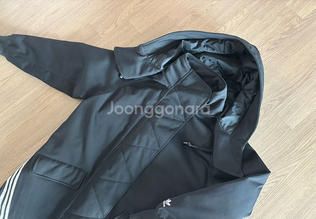패셔너블한 아디다스 야상형 롱패딩 여성 라지이지만 프리사이즈--7