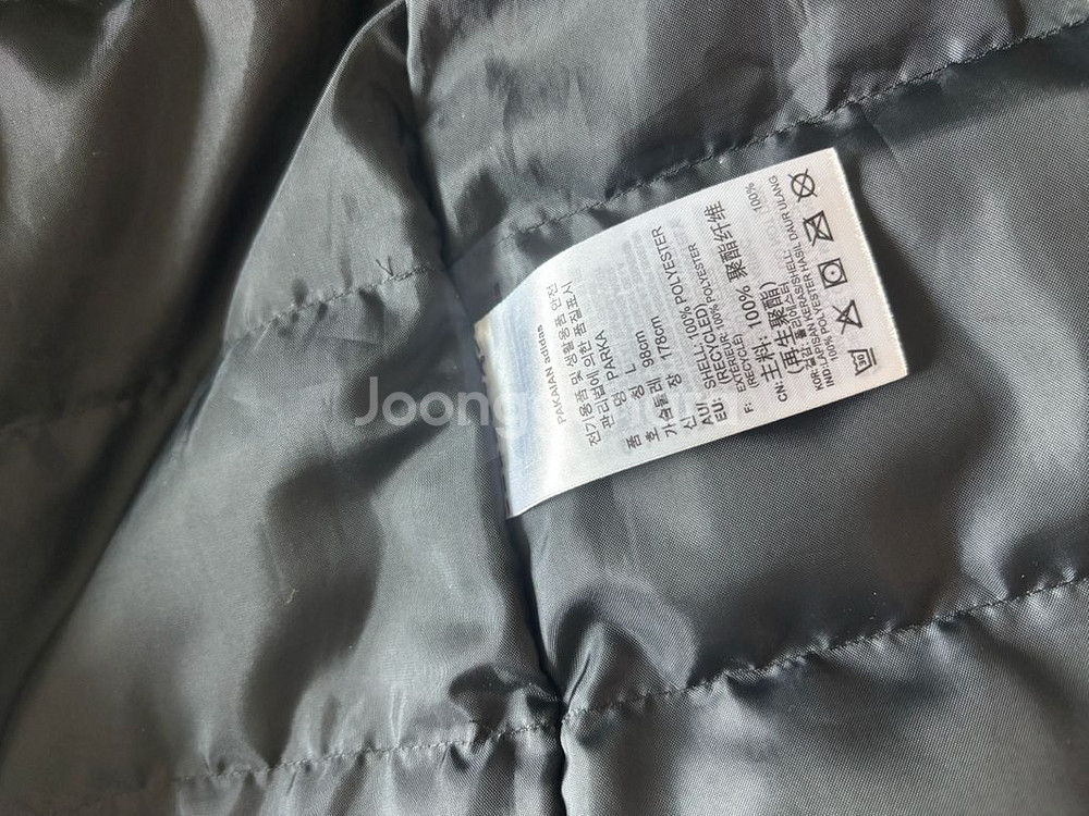 패셔너블한 아디다스 야상형 롱패딩 여성 라지이지만 프리사이즈--8