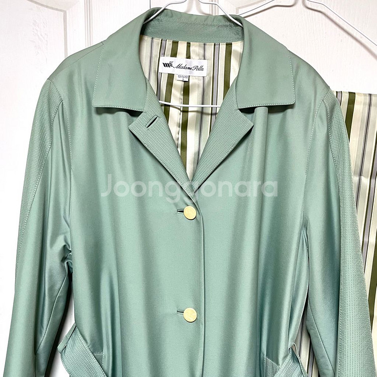 명품 마담포라 도톰한 트렌치코트 스카프 세트 77,88--2