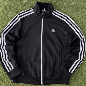 아디다스 블랙 검흰 트랙탑 져지집업 90/S 이미지