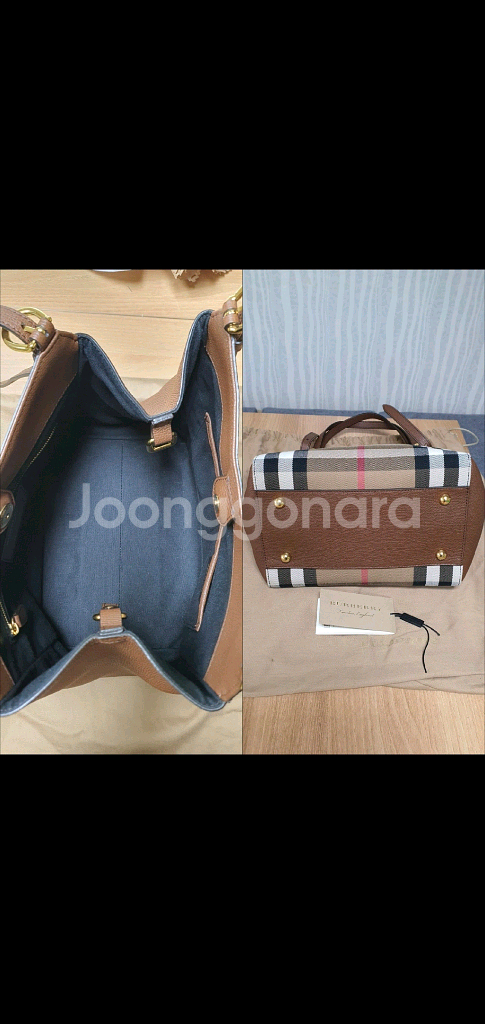 버버리 하우스체크 숄더백 토트백 새상품급 정품(감정O)구찌프라다루이비통디올고야드샤넬셀린느보테가생로랑--8