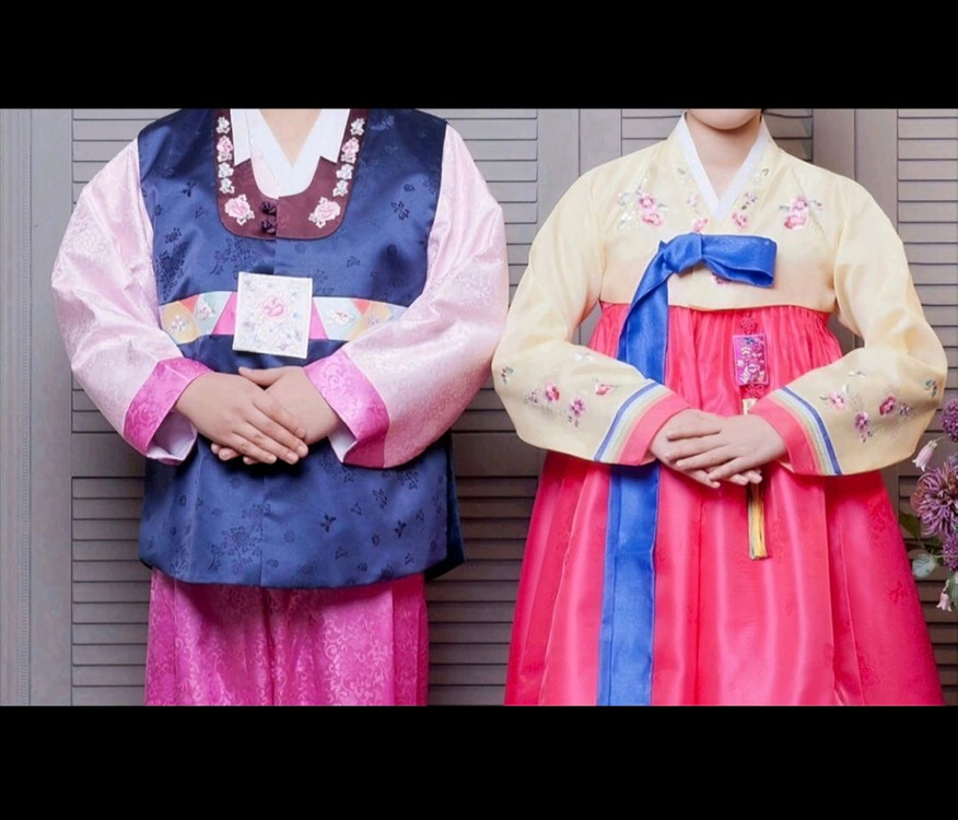 웨딩 폐백 신랑 신부 남성 남자 한복 여성 여자 한복--1