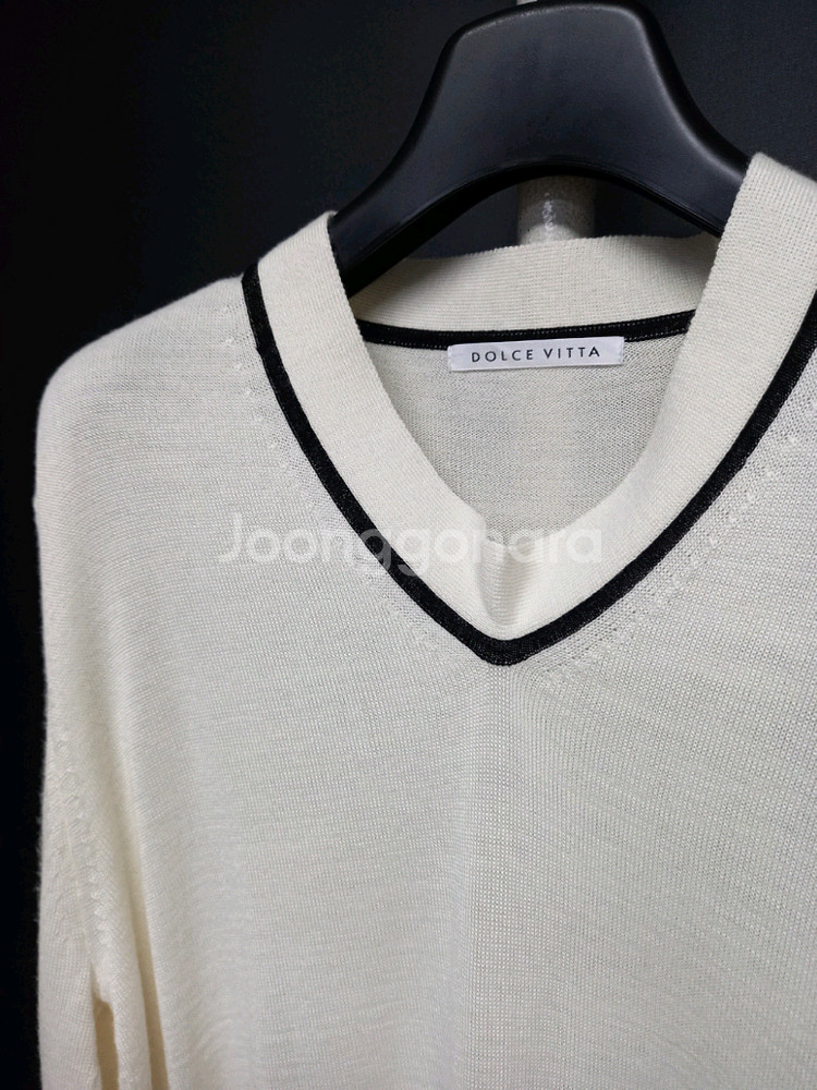 돌체비타 춘추동 울 니트블라우스 F 44-66--6