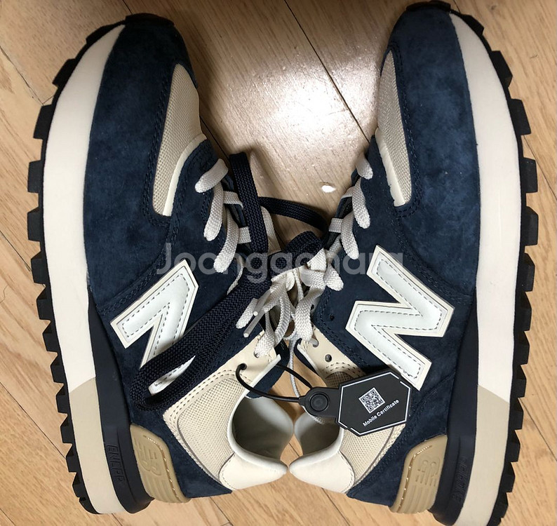 뉴발란스574레거시 네이비블루 260사이즈 새것 팜--2