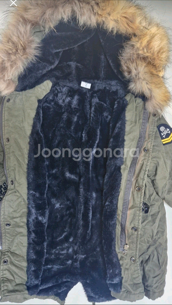 미미씨엘 여아 남아 야상점퍼 M,100&모자,양말--1