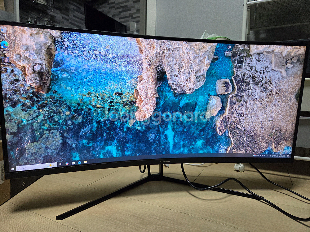 한성 ULTRON 3547UC 커브드 와이드 21:9 모니터--0