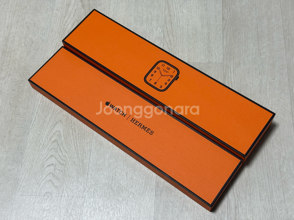 (배터리93) 애플워치7 에르메스 45mm 실버 스테인리스--0