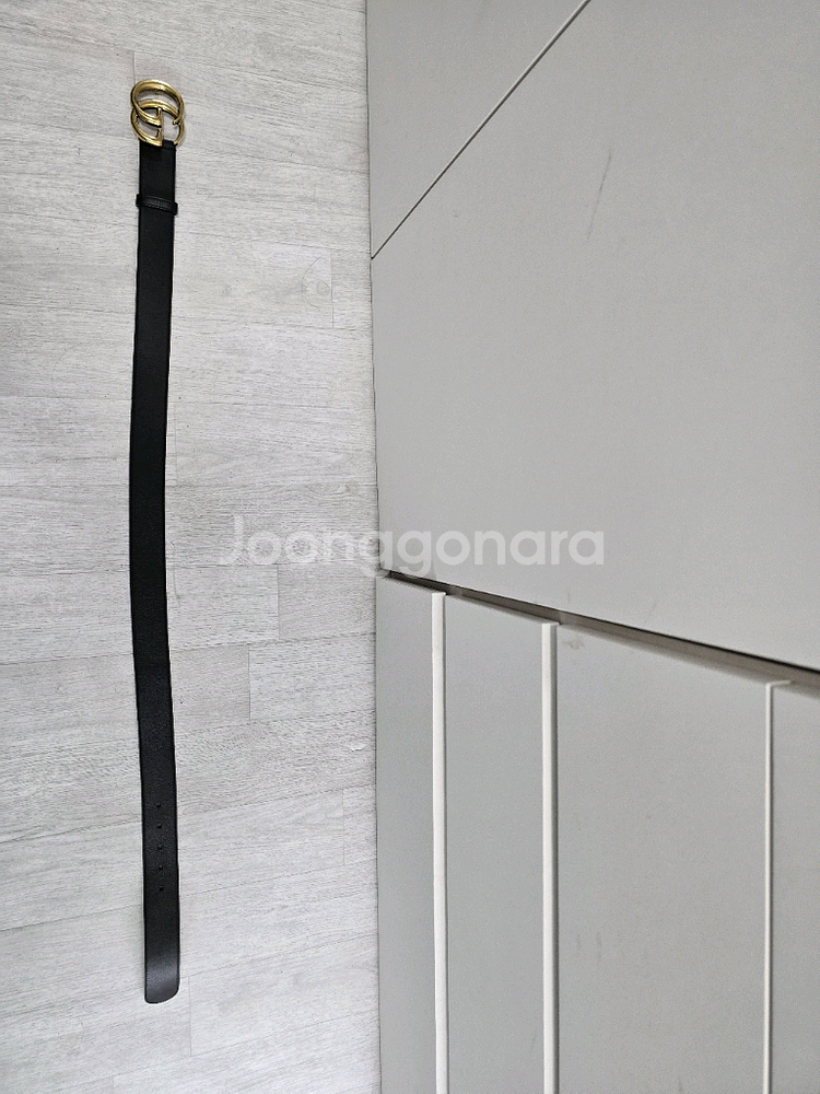 (정품) 구찌 GG 마몬트 벨트 90사이즈 (명품 가죽 남자 허리띠)--1