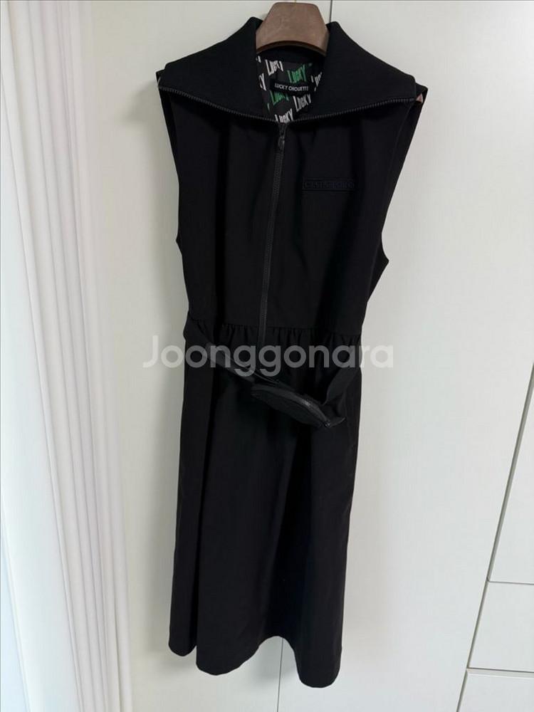 럭키슈에뜨 포켓벨트 집업 원피스--5