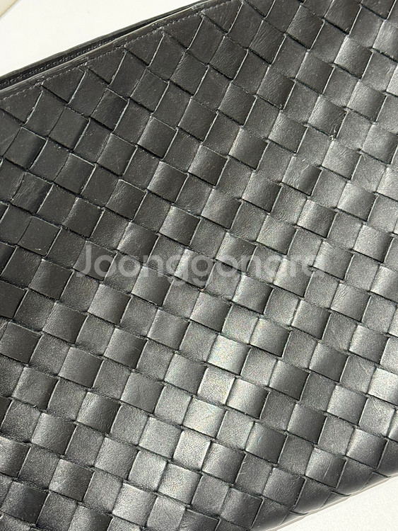 보테가베네타 블랙 인트레치아토 클러치백--2