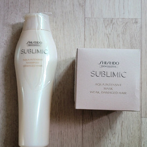 시세이도 서브리믹 아쿠아 인텐시브 샴푸+마스크세트(택포)