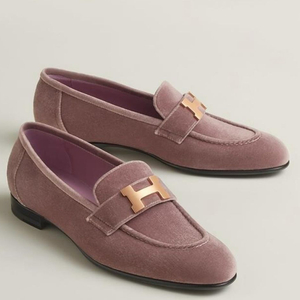 에르메스 파리 벨벳 로퍼 브뤼에르 (사이즈:37) 새상품