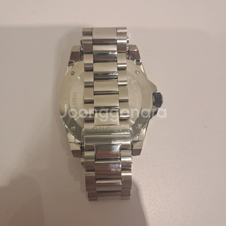 구찌 다이브 스네이크 은장 메탈시계--3