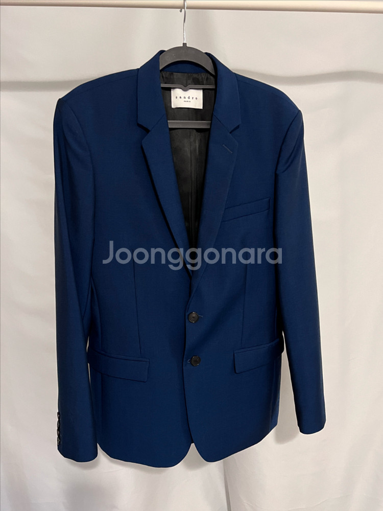 산드로 남성 정장 자켓 네이비컬러 95~100사이즈 새것--0