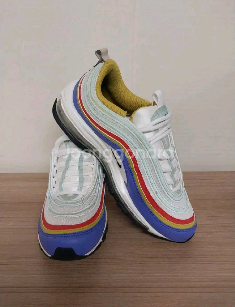 여성 나이키 에어맥스 97 옵시디언 멀티컬러 운동화 (250)--1