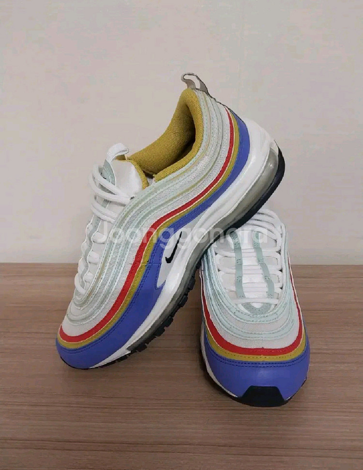 여성 나이키 에어맥스 97 옵시디언 멀티컬러 운동화 (250)--2