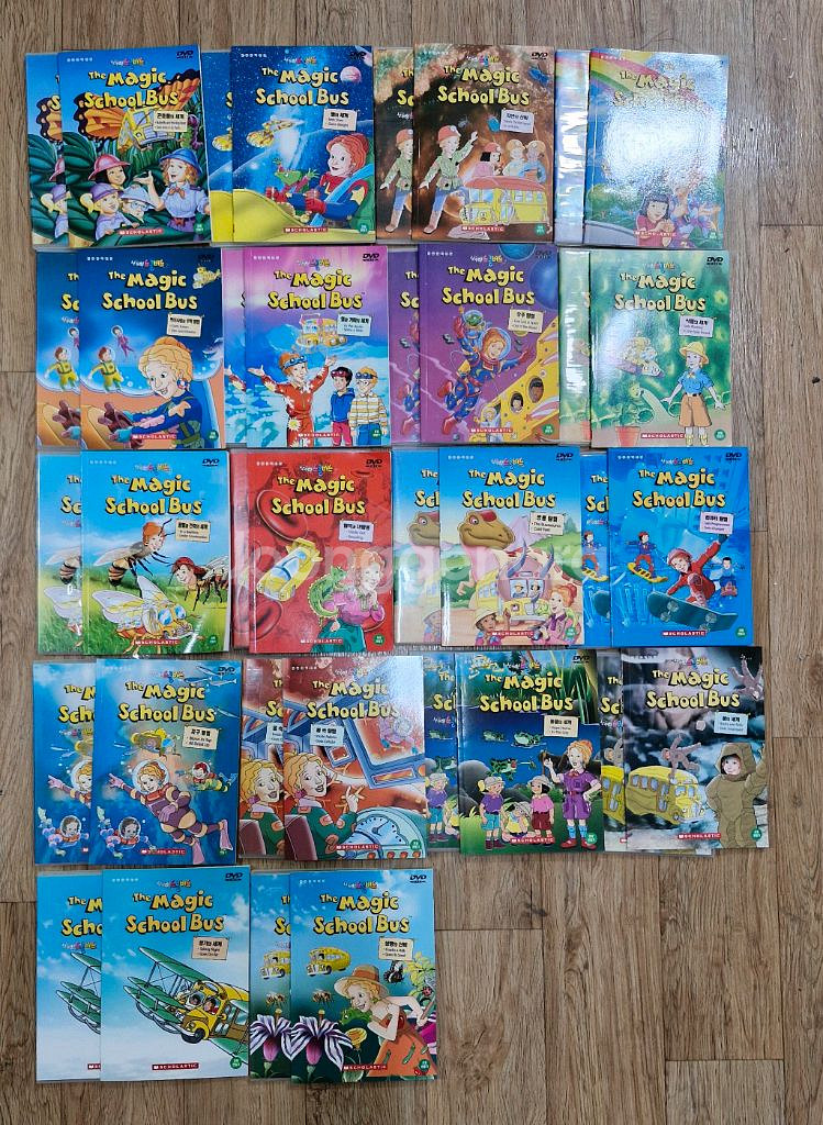 The Magic School Bus-21권 (신기한 스쿨버스, 영한완역대본)+DVD 23장 택포--0