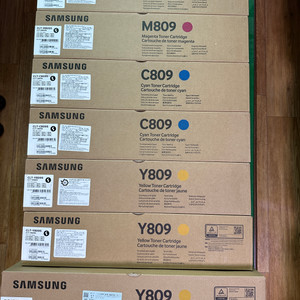 삼성 정품 토너 CLT-Y809, M809, C809, R809, W809 판매합니다.