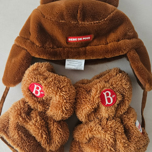 베베드피노 곰돌이 모자 토시?일괄