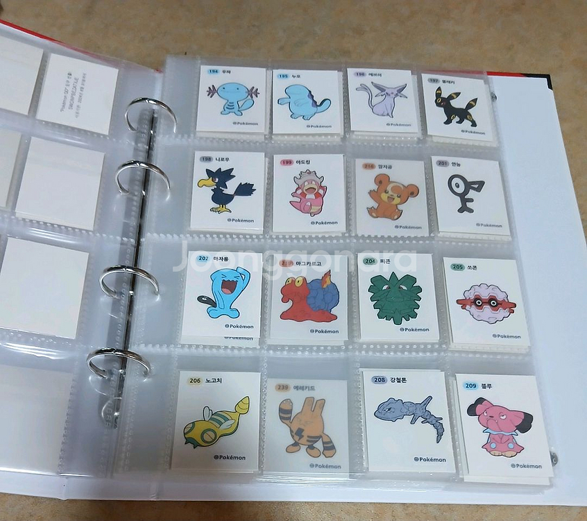 무료배송 포켓몬띠부씰 2세대 3자리씰 1개 선택 4자리--3