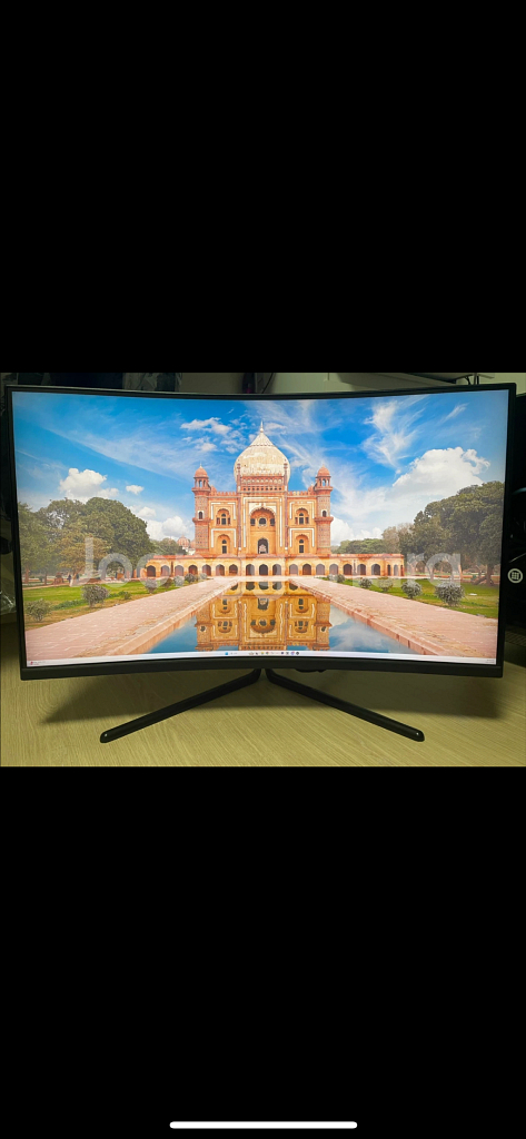 4K HDR 15000 커브드 모니터--0