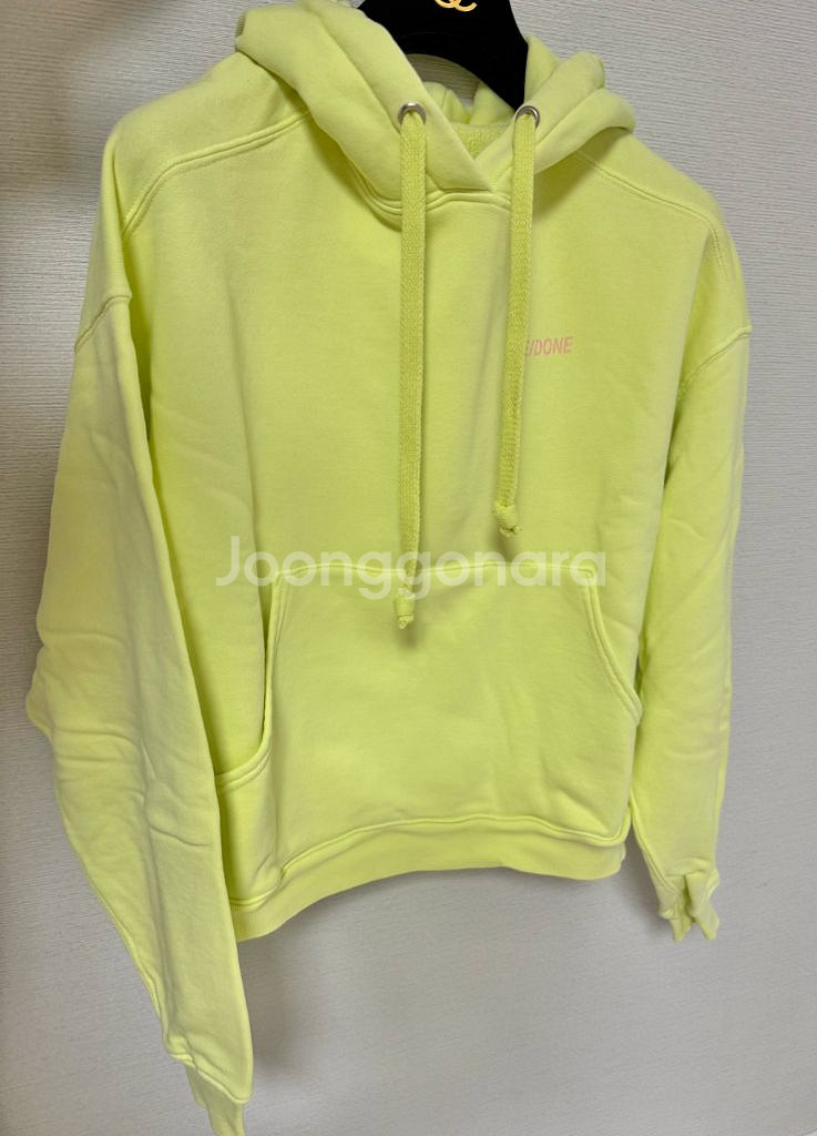 Redone 리던 라임 후드티 xs 국내 55--0