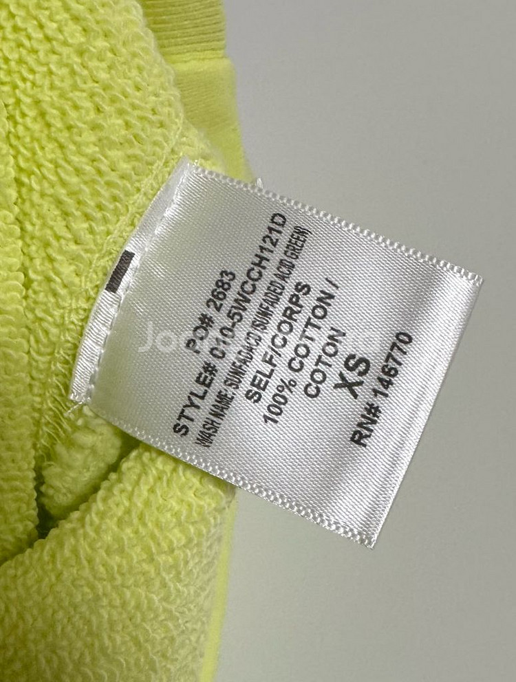 Redone 리던 라임 후드티 xs 국내 55--4