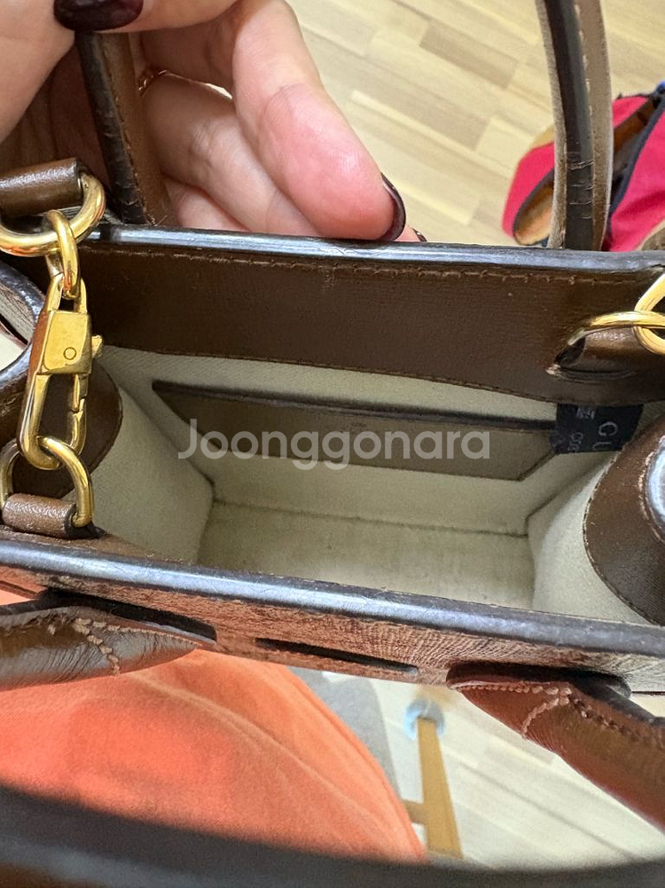 구찌 GG 캔버스 미니 토트백--5