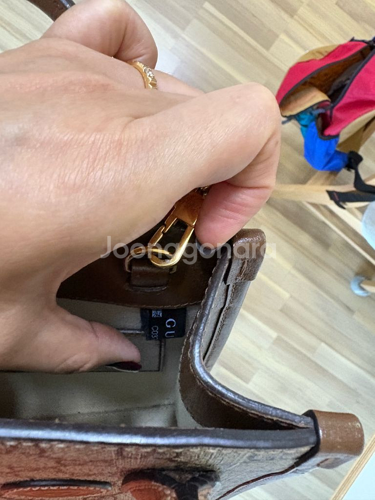 구찌 GG 캔버스 미니 토트백--6