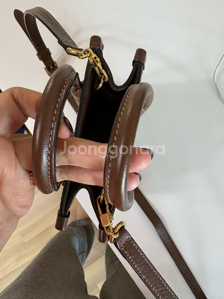 구찌 GG 캔버스 미니 토트백--9