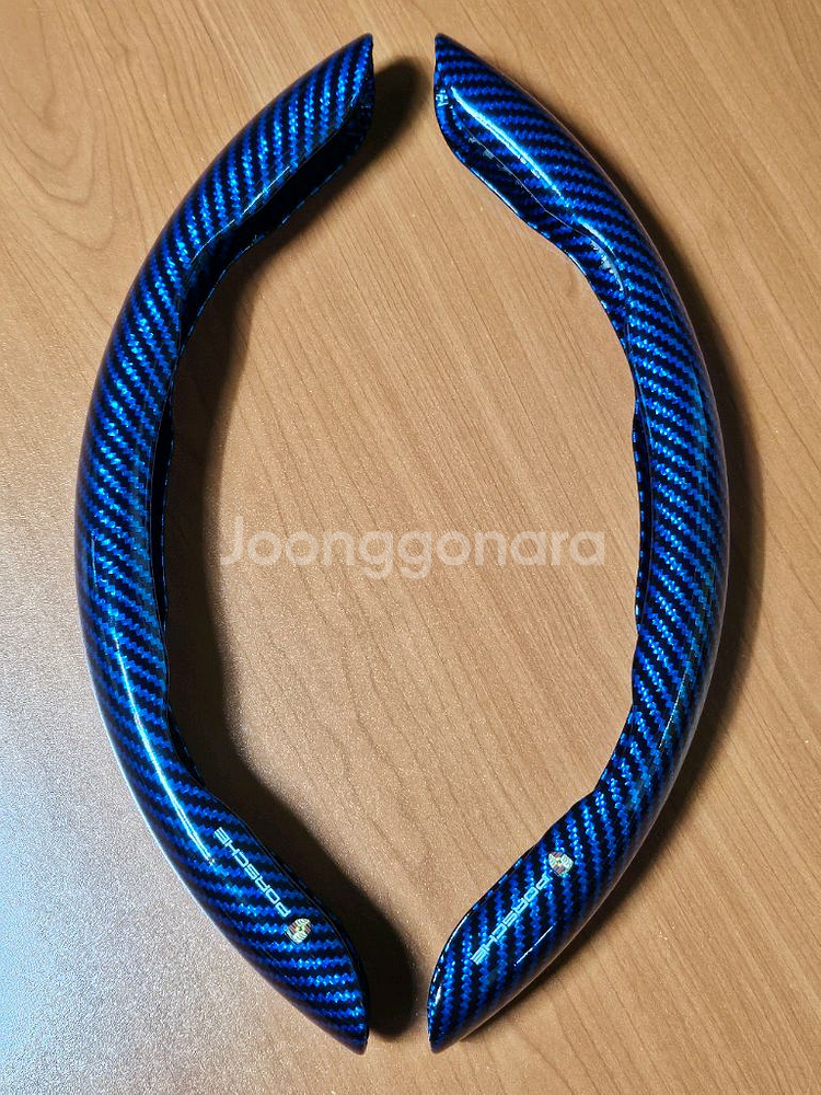 자동차 스티어링휠 카본커버--0