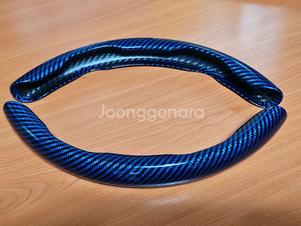 자동차 스티어링휠 카본커버--2