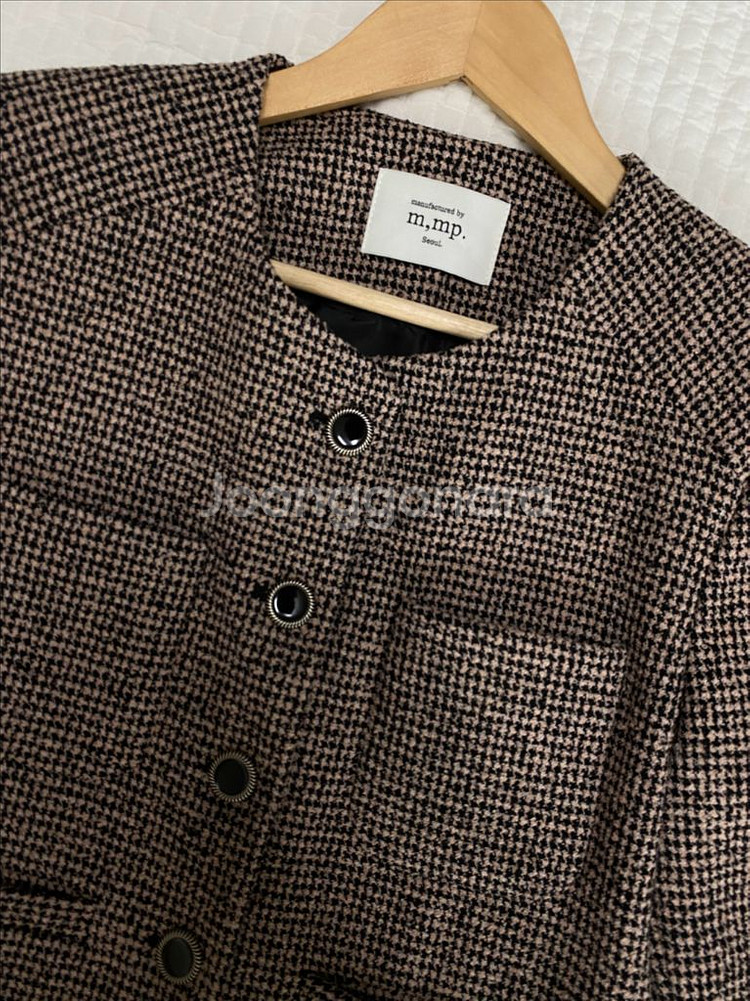 망고매니플리즈 버드 트위드 자켓 스몰 핑크--8