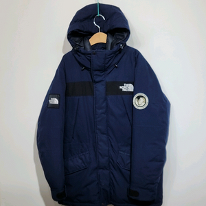 (XL) 노스페이스 거위털 패딩점퍼 네이비 구스다운 후드자켓