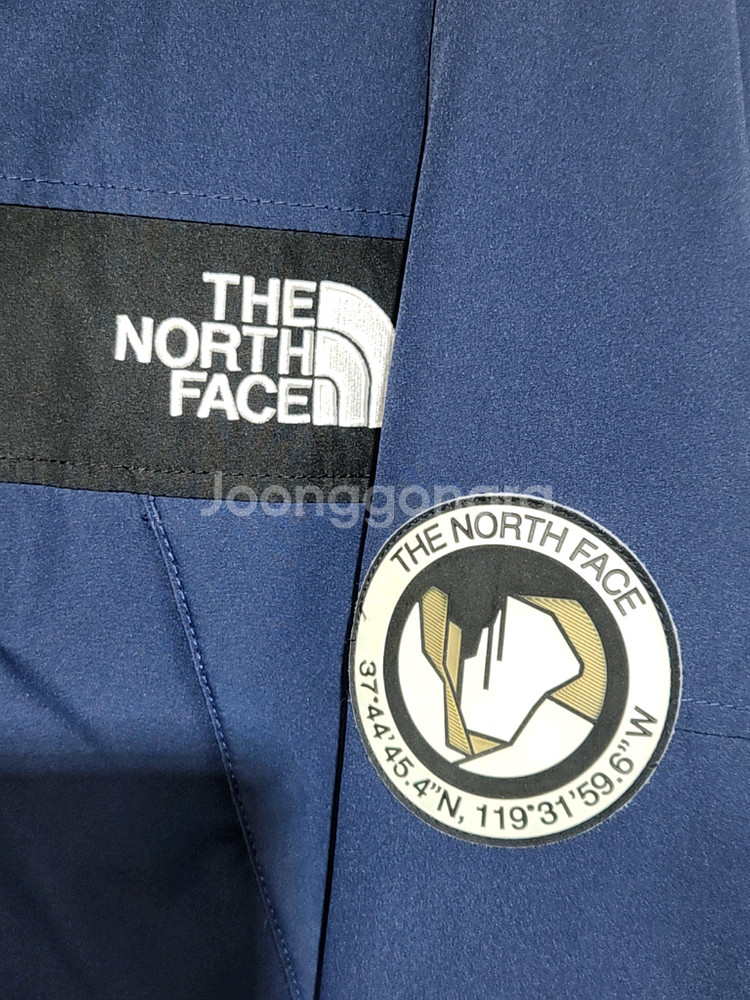 (XL) 노스페이스 거위털 패딩점퍼 네이비 구스다운 후드자켓--4