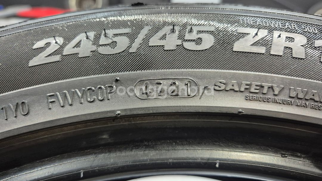 중고 타이어 245 45 19 오페라골드(구마제스티) 2454519--4
