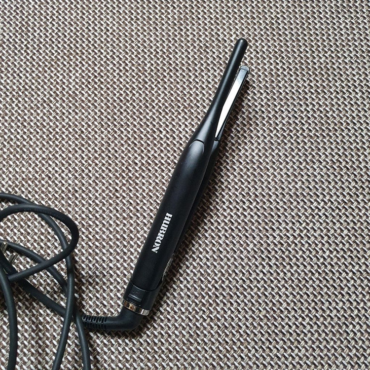 (1회 사용) 휴브론 뿌리 볼륨 슬림 고데기--1